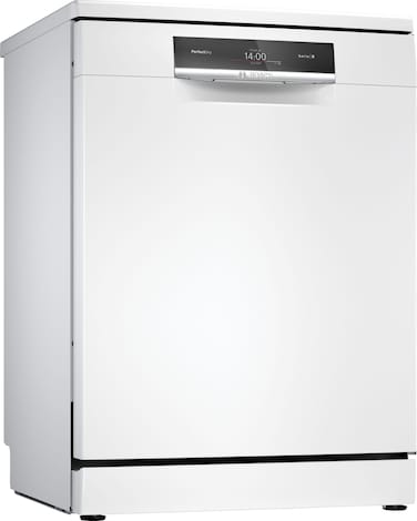 Bosch Series 8 Free-standing Dishwasher, 13 Place Settings, Remote Start, HygienePlus 60 cm, White SMS8ZDW86M
