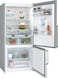 Bosch Series 6, Free-standing Fridge-freezer with freezer at bottom, 186 x 86 cm, No Frost, Brushed steel (with anti-fingerprint) KGD86AI31M