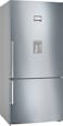 Bosch Series 6, Free-standing Fridge-freezer with freezer at bottom, 186 x 86 cm, No Frost, Brushed steel (with anti-fingerprint) KGD86AI31M