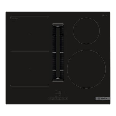 Bosch, 60 cm, Induction Hob with Integrated Extractor, 4‑Zone Touch Control &amp; Booster &ndash; PVS601B16E Black