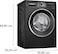 Bosch Series 4 Washer Dryer, 9/5kg, Large LED display, ActiveWater Plus,1400 RPM, Black WNA2440ZGC