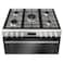 Bosch Series 6 Gas Cooker, 90x60cm, 5 Burners, 147L XXL Cavity, Rotisserie - HGX5H8W51M Stainless Steel