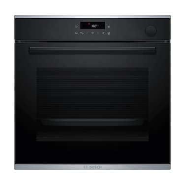 Bosch, 71L, Built-In Oven, Air Fry, Added Steam, Pyrolytic Cleaning &ndash; HRG272EB3 Black