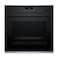 Bosch, 71L, Built-In Oven, Air Fry, Added Steam, Pyrolytic Cleaning &ndash; HRG272EB3 Black