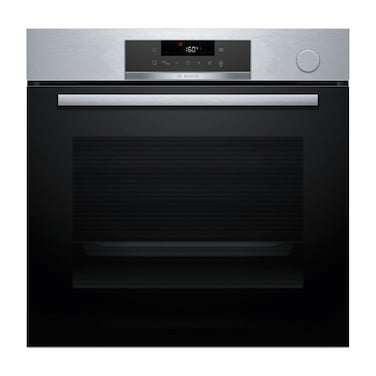 Bosch, 71L, Built-In Oven, Air Fry, Added Steam, Pyrolytic Cleaning &ndash; HRG532ES3M Stainless Steel