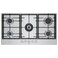 Bosch, 90cm, Gas Hob, FlameSelect &amp; 5 Burners, Precise 9-Level Control - PCR9A5I90M Stainless Steel