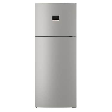 Bosch 581L Gross 542L Net Capacity Series 4 Top‑Freezer Fridge‑Freezer, NoFrost, Anti‑Fingerprint Steel &ndash; KDN76XIE1M Silver