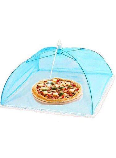 Ozone Mesh Food Cover Tent [ Large Size ] Umbrella Food Cover [ Avoid flys and insects flying into your food ][ Camping Utensil ] (Blue)
