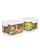Food Storage Containers, 2 Pack 460ml/15oz BPA-Free Thick Plastic Boxes with Lids, Stackable for Snacks, Cookies &amp; Sugar Storage in Kitchen Pantry