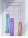 28 Holes Scarf Hanger Organizer for Storing Shawls Pants Shirts Socks, Cloth holder Closet Door Hanger for Scarf Bel Shawl Tie Ring Rope Slots Clothes Holder Non-Slip Wardrobe