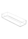 Acrylic Drawer Organizer, Storage Container For Silverware, Utensils, Kitchen Gadgets In Pantry, Cabinets, Countertops, 4" X 12" 2" - Clear
