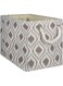 DII Polyester Container with Handles, Ikat Storage Bin, Large, Stone
