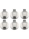 Dulau 6 Pieces Gas Stove Knobs, Cooker Hob Knobs, 8mm Metal Brushed Gas Stove Knob Universal Kitchen Cooker Knobs Gas Hob Switch, Replacement Accessories Cooker Oven Hob Rotary Knobs