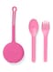 OmiePod &amp; Utensil Set Bubble Pink