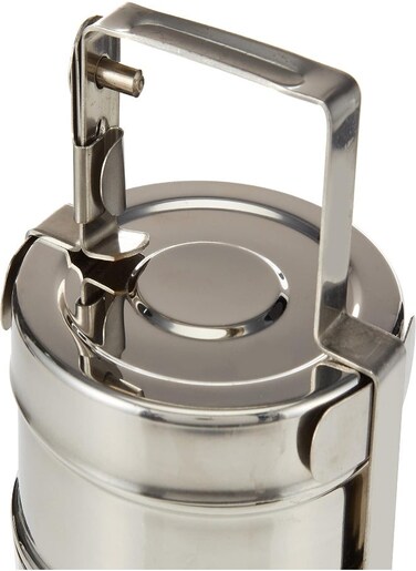 Raj Bombay Stainless Steel Tiffin 12.5 Cm Width , 2 Tier ,Bt0002, Containers , Lunch Box , Tiffin , 2 Layer