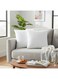Home Luxury Cushion Filler, Decorative Pillow Inserts (Pack of 2, White) - Square Indoor Bed and Couch Pillows - Hollowfibre Cushion Fillers (Pack of 2, 35 x 35 cm)