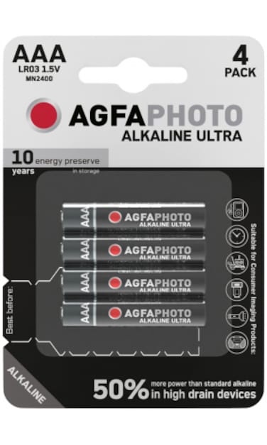 AgfaPhoto Ultra Alkaline Micro Battery AAA B4
