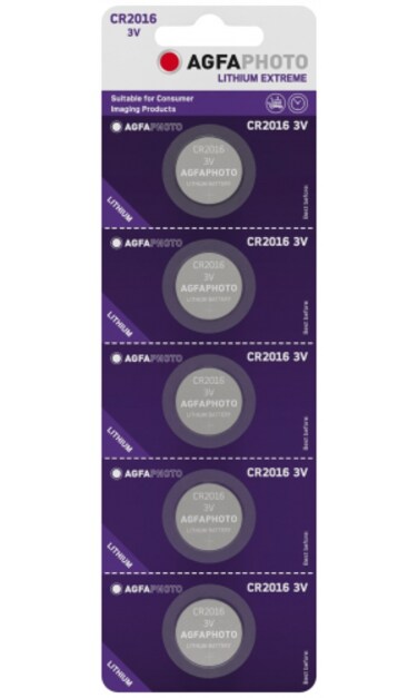 AgfaPhoto Lithium Coin Cell CR2016 B5