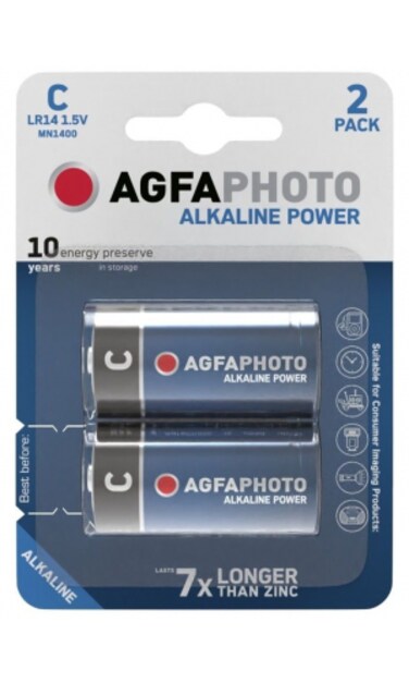 AgfaPhoto Alkaline Baby Battery C B2