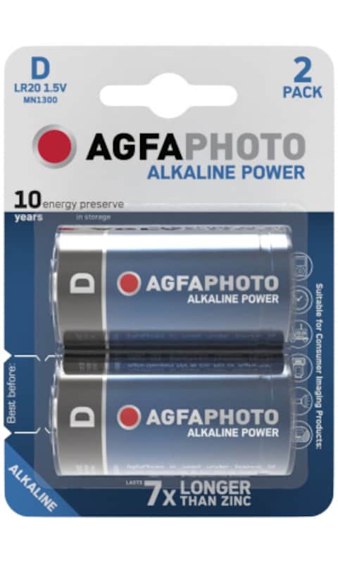 AgfaPhoto Alkaline Mono Battery D B2