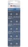 AGFAPHOTO Alkaline Long Lasting Coin Button Cell [ AG5, LR48 ]  Pack of 10 Batteries Equivalent to batteries : SR754W, SR48, SR754, SB-B3, F, V393, D393, 255, S7, AG5