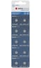 AGFAPHOTO Alkaline Long Lasting Coin Button Cell [ AG5, LR48 ]  Pack of 10 Batteries Equivalent to batteries : SR754W, SR48, SR754, SB-B3, F, V393, D393, 255, S7, AG5