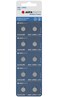 AGFAPHOTO Alkaline Long Lasting Coin Button Cell [ AG6, LR920 ]  Pack of 10 Batteries Equivalent to batteries : AG6, LR920