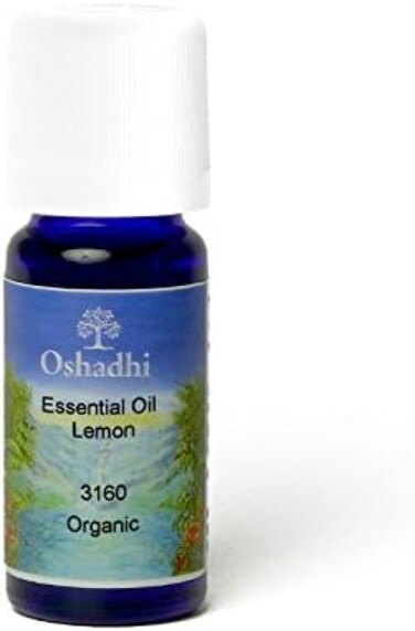 Oshadhi Lemon Organic Essential Oil (Citrus Limonum) - Cleansing, Antiseptic, Purifying - 10ml
