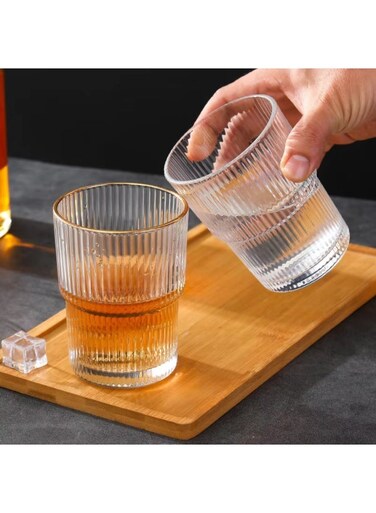 Cups 240ml Mugs for Mocktail, Highball Glass, Beverage Glass, Water Glass, Juice Glass 2 Pcs