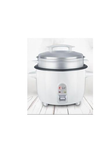 Rice Cooker, 1300W Power, 3.6L, Removable Non-Stick Bowl &amp; Steaming Tray with Water Level Indicator, Glass Lid &amp; Cool Touch for Healthy Meals, Easy to Use, DLC-836