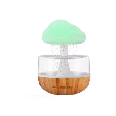 Cute cloud humidifier &amp; diffuser with waterfall lamp for relaxing, sleeping, and mood lighting.