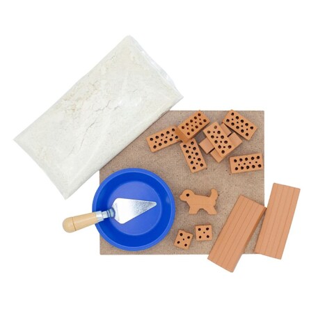 Teifoc Brick Construction Toy Set - Teifoc 1002 - Dog Kennel Includes Puppy Made of Clay - 6+ Years - 17pcs