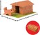 Teifoc Brick Construction Toy Set - Teifoc 1002 - Dog Kennel Includes Puppy Made of Clay - 6+ Years - 17pcs