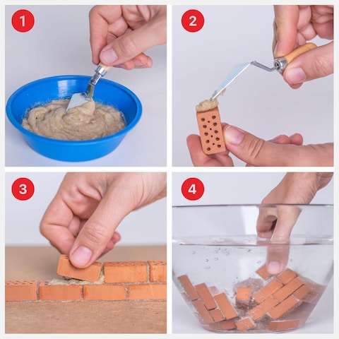Teifoc Brick Construction Toy - TEI 1530 - Accessory Set Stone Building Kit - 6+ Years - 100pcs