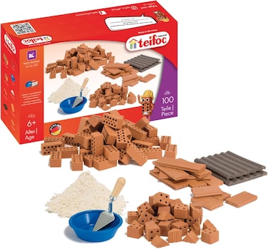 Teifoc Brick Construction Toy - TEI 1530 - Accessory Set Stone Building Kit - 6+ Years - 100pcs