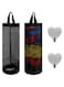 2 Pcs Plastic Bag Holder Trash Bags Storage Dispenser Organizer for Home Kitchen Mesh Hanging Storage Dispensers Recycling Garbage Folding Hanging Storage Bag Grocery Bags Holder with 4 Hooks (Black)