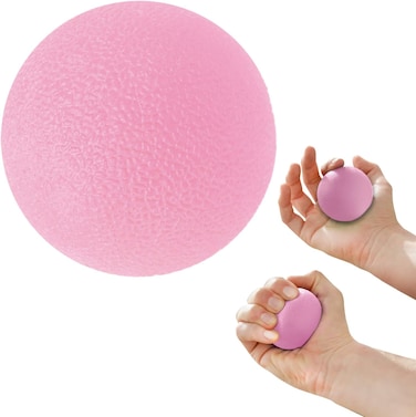 Sissel Press Ball Pink, Light Resistance, Hand &amp; Forearm Trainer For Muscle Building &amp; Mobility, Ideal For Therapy &amp; Fitness, Ergonomic Design, Includes Exercise Guide