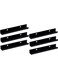 Acrylic Record Floating Shelves, Pack Of 6, Acrylic Record Shelf For Presentation, Holder For Vinyl Record Displays