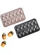 Duomama 2PCS Madeleine Pans: Bake Delightful Shell-Shaped Treats! Heavy Duty 12-Cavity Trays for Madeleines, Scones and Cookies - Champagne Gold and Black - Oven Safe Cakelet Pan Set