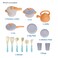 Alldoro - Kitchen Set, 14 Pieces, Eco-Friendly