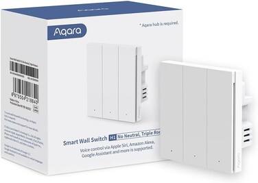 Smart Wall Swith H1(No Neutral, Triple rocker) QBKG29LM