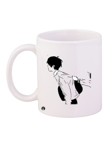 Printed Ceramic Coffee Mug Multicolour