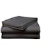 COLLECTION DARK GREY King Flat Sheet with 2 Pillow Cases 240x260 cm