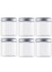 Empty Clear PET Bottles with Screw Aluminum Cap 250ml Mini Container Jars Refillable Plastic Box for Essential Oil Powders Cream Ointments Makeup Sample
