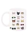Printed Coffee Mug White/Red/Yellow 12ounce