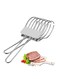 Meat Slicing Guide, Steel Bread Clamp Roasting Tongs, Portable Roasting Tongs Meat Silcer, Stainless Steel Meat Slicer Bread Clamp, Multifunctional Roast Beef Cutter