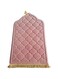 DALIAN Portable Prayer Mat, Thick Large Flannel Mosque Shape Travel Prayer Mat, Embossed Prayer Mat, Prayer Mats with Tassels for Knees and Forehead