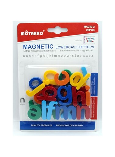 MOTARRO-Magnetic play set for kids with various type -Alphabets,symbols and pattern made with (MAGNETIC LOWERCASE)