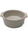 Daiso Stripe Emboss Round Bakeware Greige