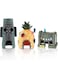 Mumoo Bear 3 Pcs Small Aquarium Spongebob Decoration Pineapple House Squidward Easter Island Fish Tank Figures Decor
